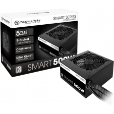 FUENTE DE PODER THERMALTAKE SMART 500W, 80 PLUS STANDARD, ATX, NO MODULAR