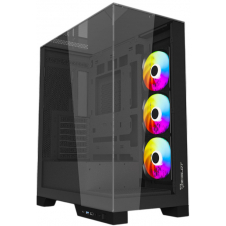 GABINETE GAMER OCELOT GAMING GLASS HUNTER 3, ATX, CRISTAL TEMPLADO, ARGB