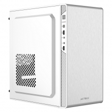 GABINETE ACTECK MINI-TOWER MICRO-ATX 500W SIN VENTILADORES BLANCO