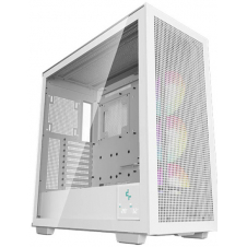 GABINETE GAMER DEEPCOOL MORPHEUS WH, FULL-TOWER, ATX MAX, 3 VENTILADORES ARGB, BLANCO