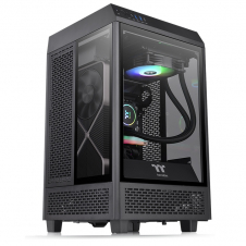 GABINETE THERMALTAKE THE TOWER 100 MINI-ITX CRISTAL NEGRO 2 FAN