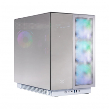 GABINETE NACEB NA-0640 FULL-TOWER ATX/EATX 4 FAN ARGB BLANCO
