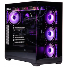 GABINETE NACEB NA-0637N MID-TOWER ATX 4 VENTILADORES RGB NEGRO