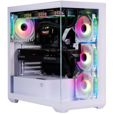 GABINETE NACEB NA-0637B MID-TOWER ATX 4 VENTILADORES RGB BLANCO