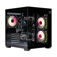 GABINETE NACEB NA-0636N MICRO-ATX 3 VENTILADORES RGB CRISTAL NEGRO
