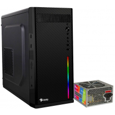 GABINETE STYLOS STGASC1B SECAI MICRO-ATX CON FUENTE DE PODER 550W