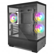 GABINETE GAMER GETTTECH FISH TANK M-ATX S/FUENTE 3 VENT INCLUIDOS