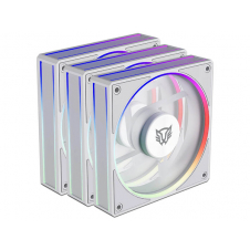 KIT DE VENTILADORES BALAM RUSH EOLOX BORA-R EXB85R, 120MM, ARGB, ASPAS INVERSAS, BLANCO