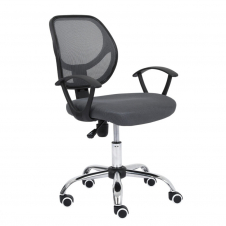 SILLA SECRETARIAL NEXTEP NE-650SG ALTURA AJUSTABLE TELA GRIS