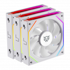 KIT DE VENTILADORES BALAM RUSH EOLOX LINK EXL95, 120MM, ARGB, BLANCO