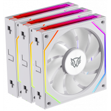 KIT DE VENTILADORES BALAM RUSH EOLOX LINK EXL95, 120MM, ARGB, BLANCO