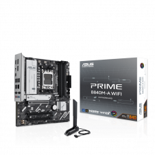 TARJETA MADRE ASUS PRIME B840M-A WIFI, MICRO-ATX, AM5, DDR5, PCIe 4.0, WI-FI 6E