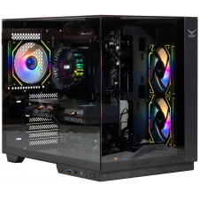 GABINETE NACEB NA-0638 MINI-TOWER ATX 3 FAN ARGB USB-C NEGRO