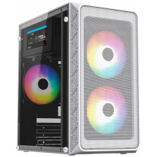 GABINETE ACTECK DOOM PRO MESH GI730M MINI TORRE FUENTE 600W BLANCO