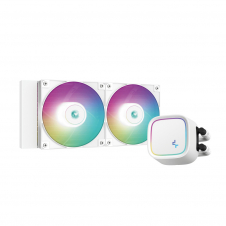 ENFRIAMIENTO LÍQUIDO DEEPCOOL LE520 WHITE ARGB, 240MM, 2X 120MM, HASTA 2250RPM