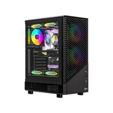 GABINETE GAMER FORMULA MANA GEOMETRY, MID-TOWER, ATX, NEGRO