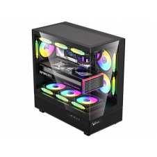 GABINETE GAMER FORMULA CRYSTAL Z8 COSMIC, MID-TOWER, ATX, NEGRO
