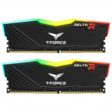 MEMORIA RAM TEAMGROUP T-FORCE DELTA RGB DDR4 16GB (2x8GB) 3200MHz CL16 NEGRO