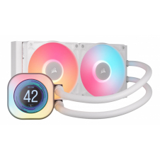 ENFRIAMIENTO LIQUIDO CORSAIR AIO 240 mm LCD ARGB BLANCO INTEL/AMD