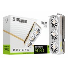 TARJETA GRÁFICA ZOTAC GAMING GEFORCE RTX 5080 SOLID OC WHITE EDITION 16GB GDDR7 PCIe 5.0