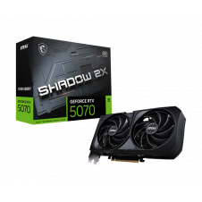 TARJETA DE VIDEO MSI RTX 5070 SHADOW 2X OC 12G GDDR7 PCIe 5.0 RGB
