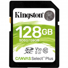 MEMORIA FLASH KINGSTON CANVAS SELECT PLUS, 128GB SDXC UHS-I