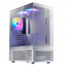 GABINETE GAMER XPG INVADER X MINI BLANCO CON 5 VENTILADORES ARGB