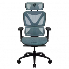 SILLA THUNDER X3 XTC CHROMA MALLA TRANSPIRABLE, CUERO PU 150KG BLACK / BLUE