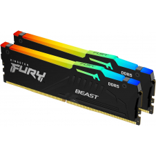 MEMORIA RAM KINGSTON FURY BEAST RGB 64GB (2×32GB) DDR5 6000 MT/s