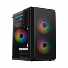 GABINETE ACTECK DOOM PRO MESH GI730M MINI TORRE CON FUENTE 600W