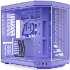 GABINETE HYTE Y70 TARO MILK LILA MEDIA TORRE VIDRIO TEMPLADO RISER