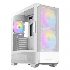 GABINETE ANTEC NX416L WHITE ATX VIDRIO 3X FAN GPU 320MM BLANCO