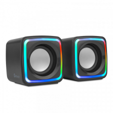 BOCINAS GETTTECH MINI RGB ALÁMBRICAS USB Y 3.5MM