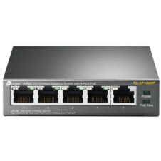 SWITCH TP-LINK FAST ETHERNET TL-SF1005P, 5 PUERTOS 10/100MBPS, 1 GBIT/S, 2000 ENTRADAS - NO ADMINISTRABLE