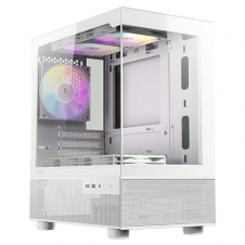 GABINETE ANTEC CX200M RBG ELITE MINI TOWER MATX 5X FAN ARGB BLANCO