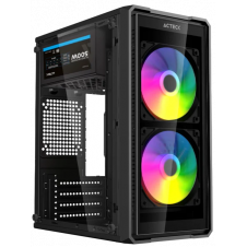 GABINETE ACTECK DOOM ULTRA CRYSTAL GI750C MINI TORRE CON PSU 500W