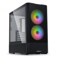 GABINETE LIAN LI LANCOOL 207 BLACK CRIST TEMP MALLA ATX