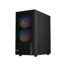 GABINETE ACTECK ZYRON GC606 MINI TORRE MICRO ATX CRISTAL FRGB NEGRO