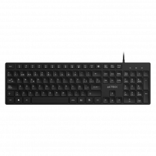 TECLADO ALAMBRICO ACTECK VANTAGE AERO TA545 ESPAÑOL NEGRO