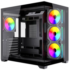 GABINETE BALAM RUSH TANK CORE ULTRA GM925 ATX MEDIA TORRE NEGRO