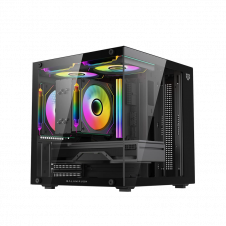 GABINETE BALAM RUSH GAMER COMPACT MINI TORRE TANK GLOW MINI 3500 NEGRO