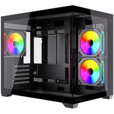 GABINETE GAMER BALAM RUSH TANK CORE PRO MICRO-ATX FULL CRISTAL