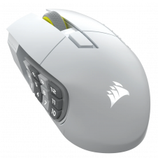MOUSE CORSAIR SCIMITAR ELITE WIRELESS SE 33K DPI 16 BOTONES BLANCO