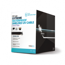 BOBINA LINKEDPRO CABLE FTP CAT6+ 152.5MTS, AWG, NEGRO, EXTERIOR