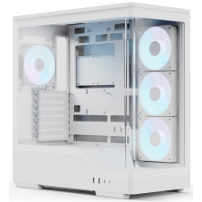 GABINETE GAMER AEROCOOL P500A WHITE ATX CRISTAL TEMPLADO 4 FAN RGB