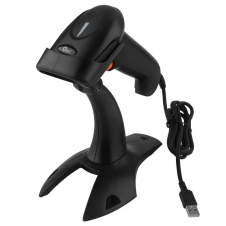 LECTOR DE CÓDIGO DE BARRAS QIAN BOLD 1D CON BASE USB ALAMBRICO