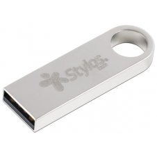 MEMORIA USB 8GB STYLOS USB 2.0, LECTURA DE 80 MBS, COLOR PLATA