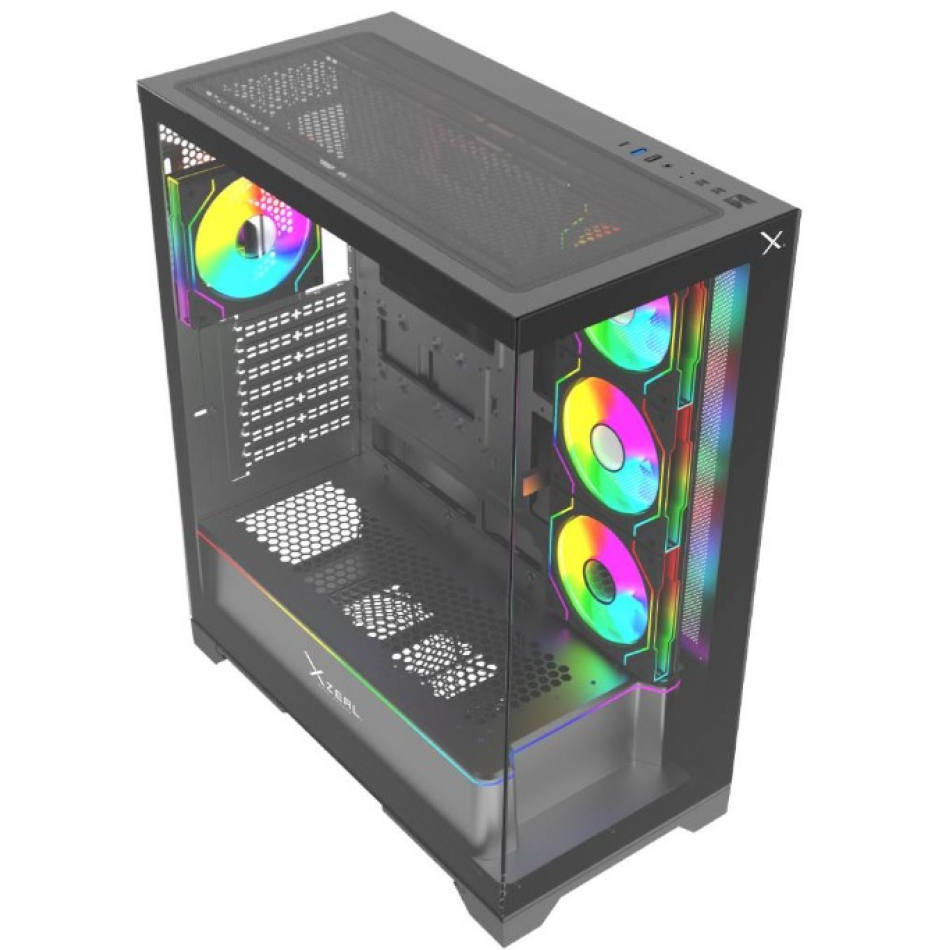 GABINETE GAMER XZEAL XZ160 XZGAEX1B FULL TOWER EATX ARGB de XZEAL…