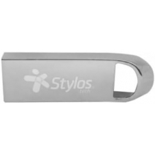 MEMORIA USB STYLOS ST500 128GB Flash USB 2.0 80 MB/s COLOR PLATA