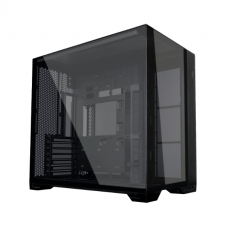 GABINETE LIAN LI O11 VISION COMPACT BLACK CRIST TEMP MALLA ATX